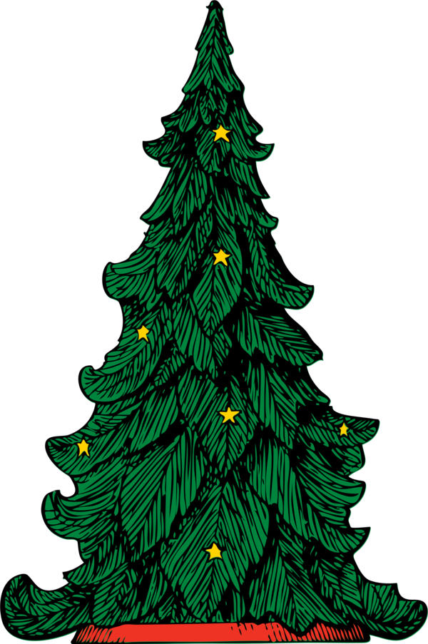 Free Family Christmas Tree Tree Spruce Clipart Clipart Transparent Background