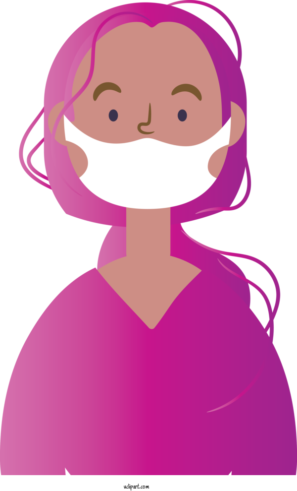 Free Medical Facial Hair Hairstyle Headgear For Surgical Mask Clipart Transparent Background