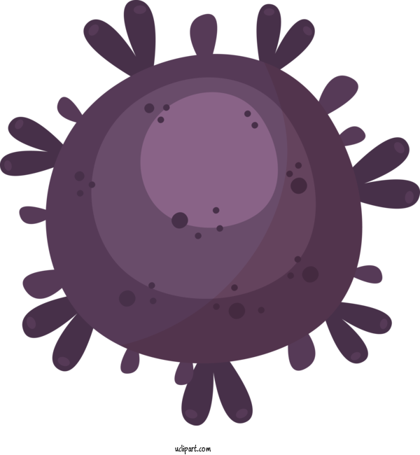 Free Medical Purple Design Pattern For Virus Clipart Transparent Background
