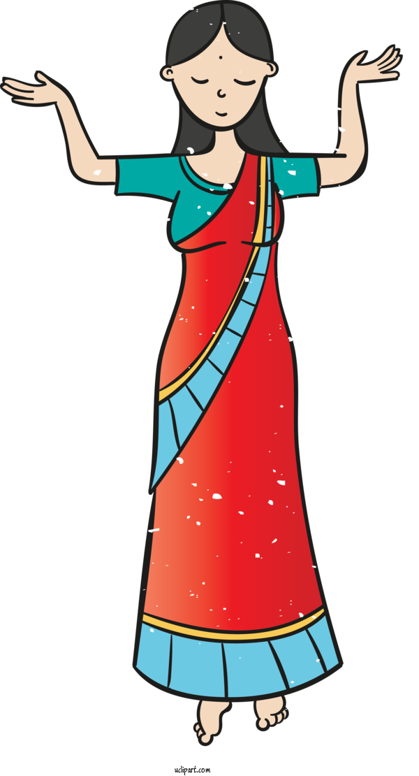 Free Holidays Dress Clothing Costume For Diwali Clipart Transparent Background