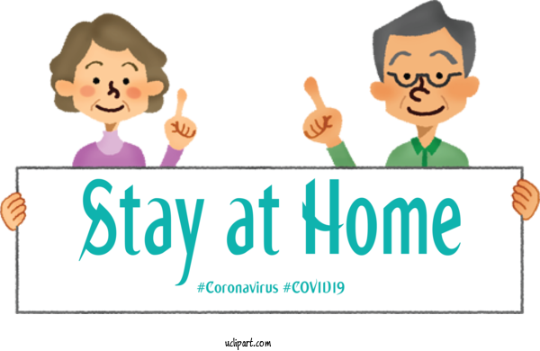Free Medical Stay At Home Order Coronavirus Logo For Coronavirus Clipart Transparent Background