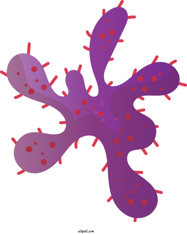 Free Medical Leaf Design Pink M For Virus Clipart Transparent Background