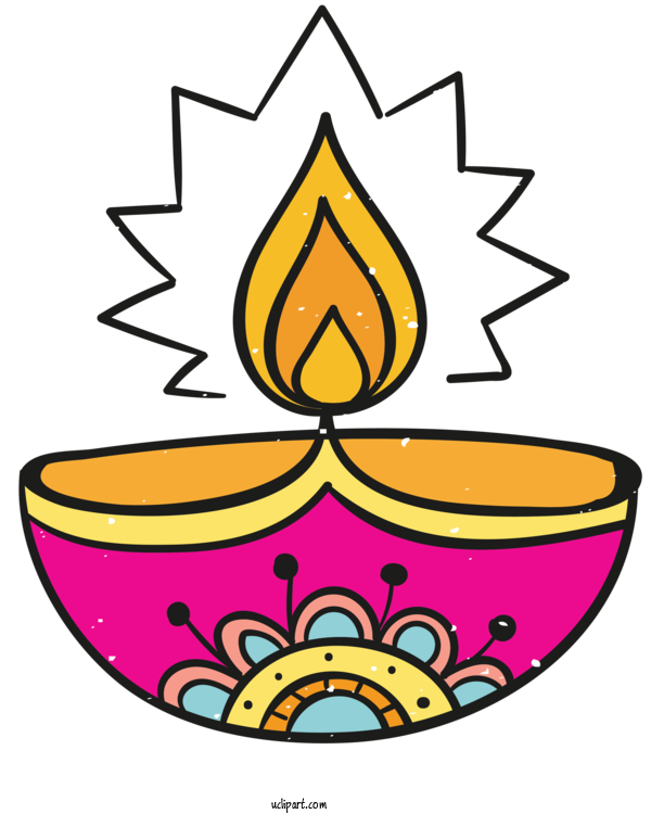 Free Holidays Line Art Logo Diwali For Diwali Clipart Transparent Background