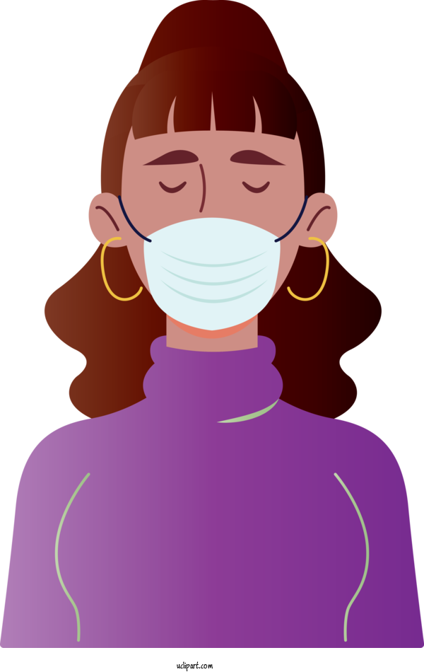 Free Medical Coronavirus Mask Cartoon For Surgical Mask Clipart Transparent Background