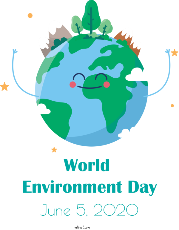 Free Holidays Earth Drawing Poster For World Environment Day Clipart Transparent Background