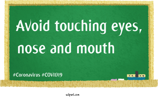 Free Medical Green Font Line For Coronavirus Clipart Transparent Background