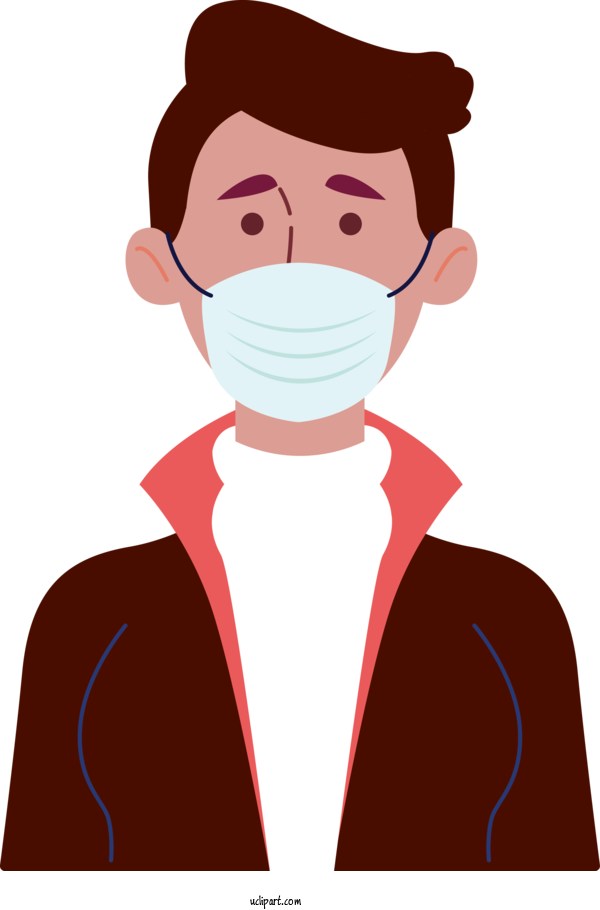 Free Medical Coronavirus Cartoon Mask For Surgical Mask Clipart Transparent Background