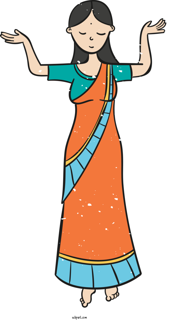 Free Holidays Dress Clothing Costume For Diwali Clipart Transparent Background