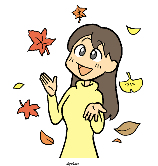 Free Nature Autumn Leaf Color Cartoon For Autumn Clipart Transparent Background