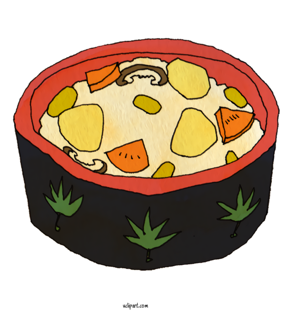 Free Nature Vegetable Cartoon DISH For Autumn Clipart Transparent Background