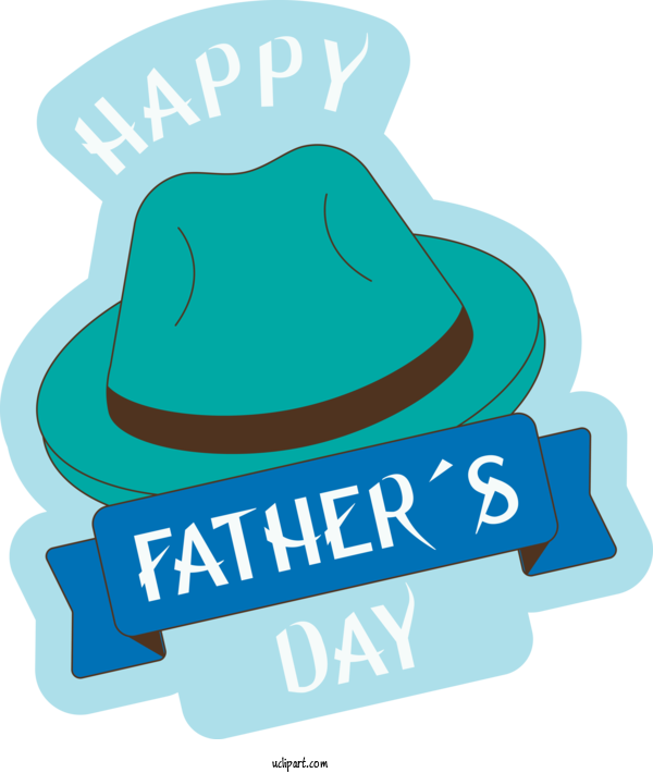 Free Holidays Logo Hat Font For Fathers Day Clipart Transparent Background