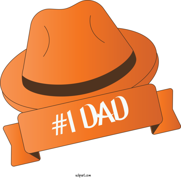 Free Holidays Fedora Cowboy Hat Hat For Fathers Day Clipart Transparent Background
