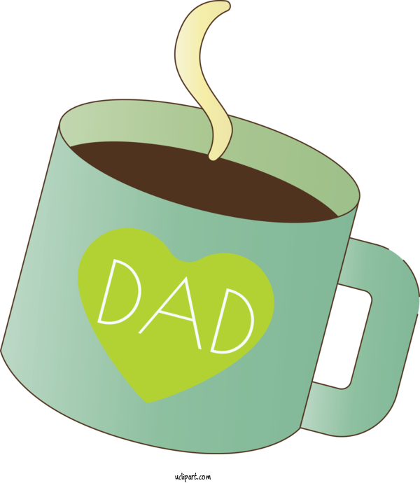 Free Holidays Coffee Cup Coffee Produce For Fathers Day Clipart Transparent Background