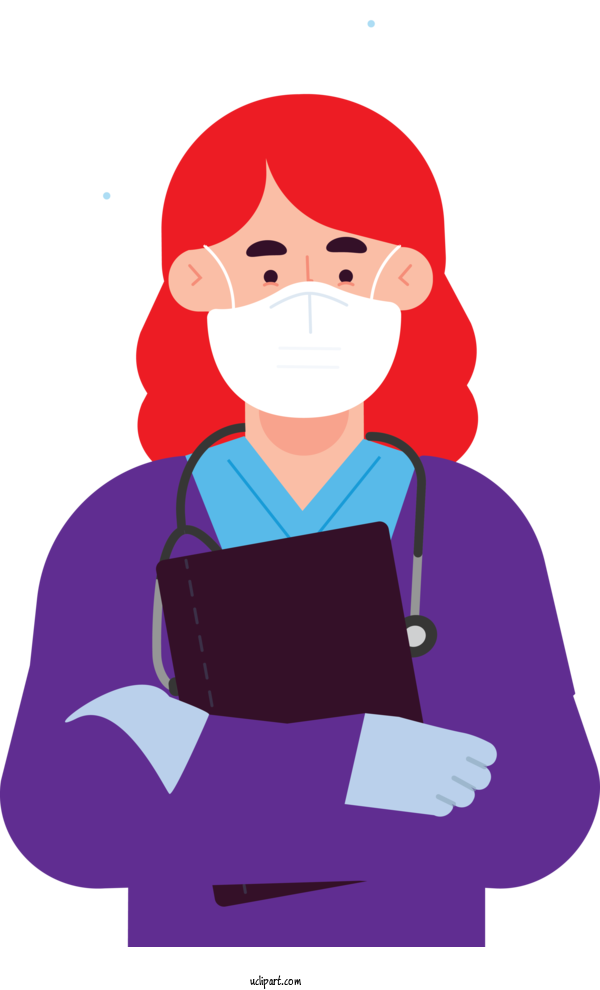 Free Occupations Cartoon Personality Character For Doctor Clipart Transparent Background
