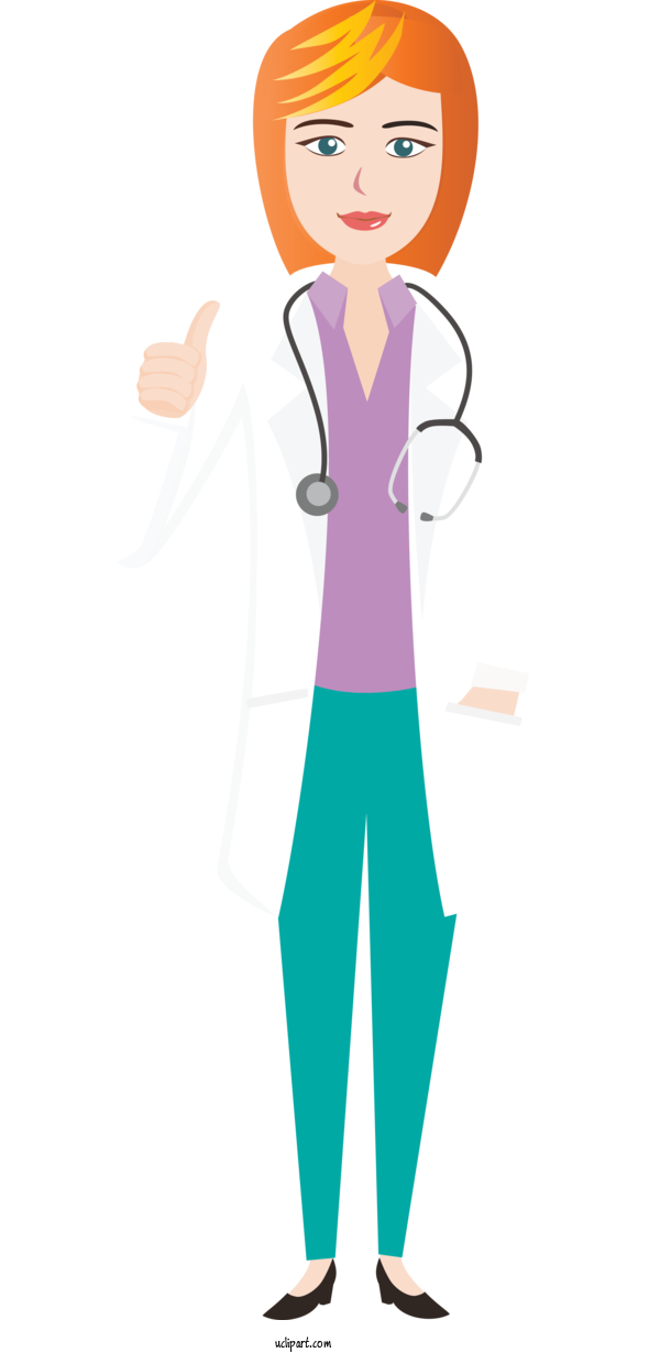 Free Occupations Cartoon Physician For Doctor Clipart Transparent Background