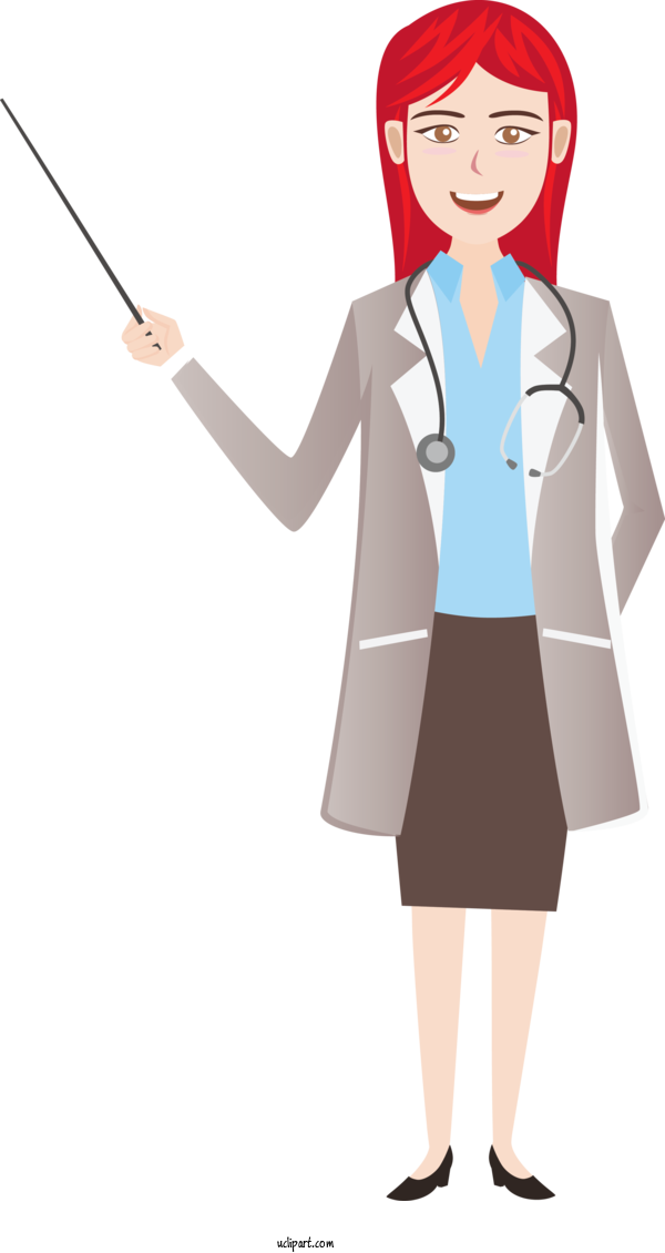 Free Occupations Cartoon  Character For Doctor Clipart Transparent Background