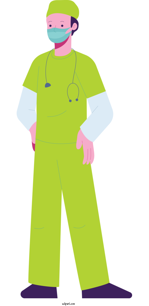 Free Occupations Headgear Costume Outerwear For Doctor Clipart Transparent Background