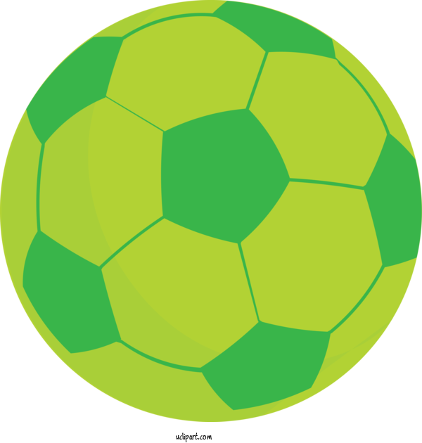 Free Sports Circle Green Ball For Football Clipart Transparent Background