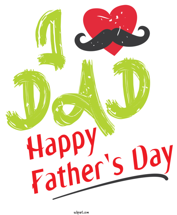 Free Holidays Logo Cartoon Design For Fathers Day Clipart Transparent Background