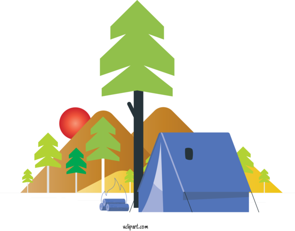 Free Activities Design  Campsite For Camping Clipart Transparent Background