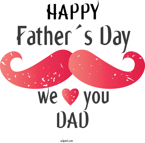 Free Holidays Logo Design Font For Fathers Day Clipart Transparent Background