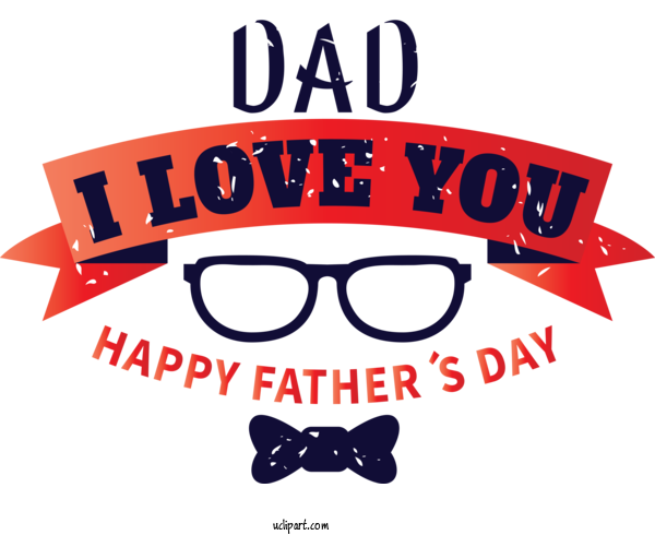 Free Holidays Glasses Logo Sunglasses For Fathers Day Clipart Transparent Background