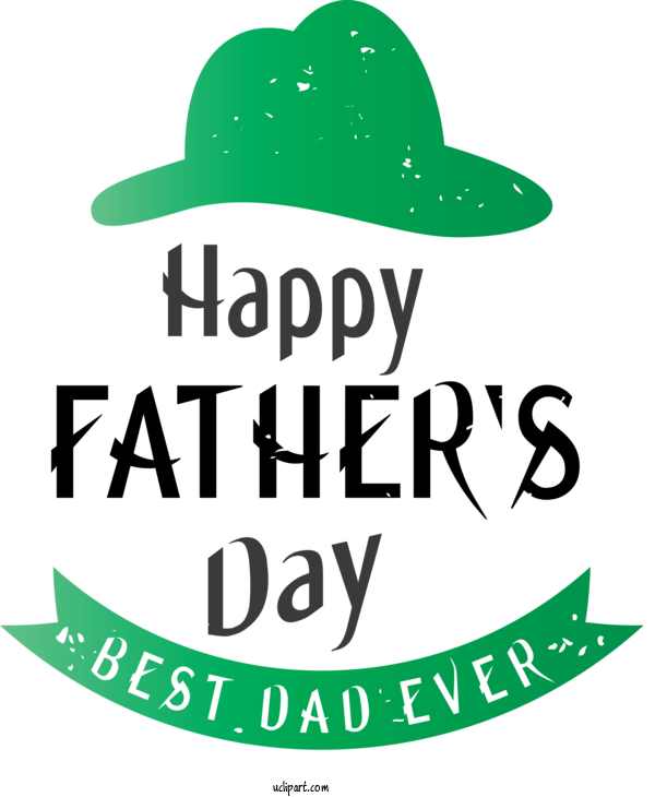 Free Holidays Logo Hat Font For Fathers Day Clipart Transparent Background