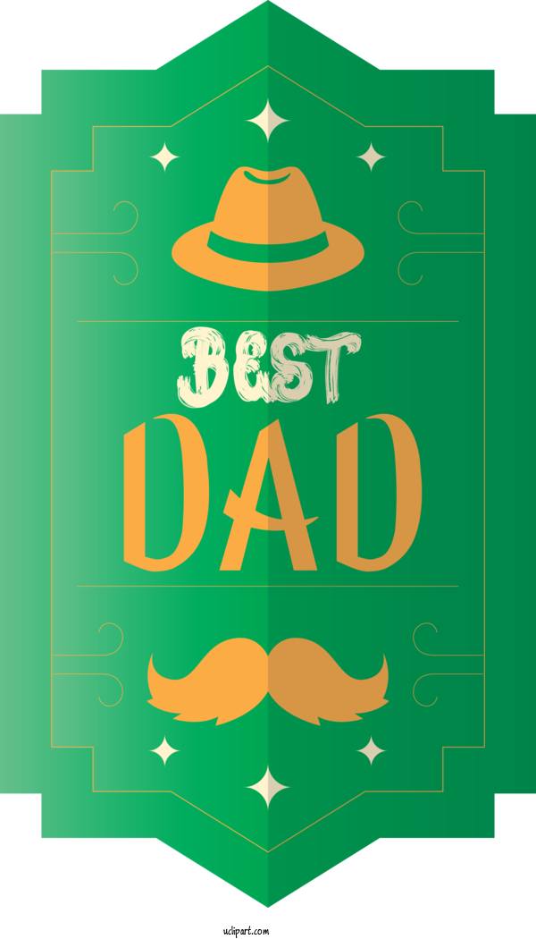 Free Holidays Logo Font Green For Fathers Day Clipart Transparent Background