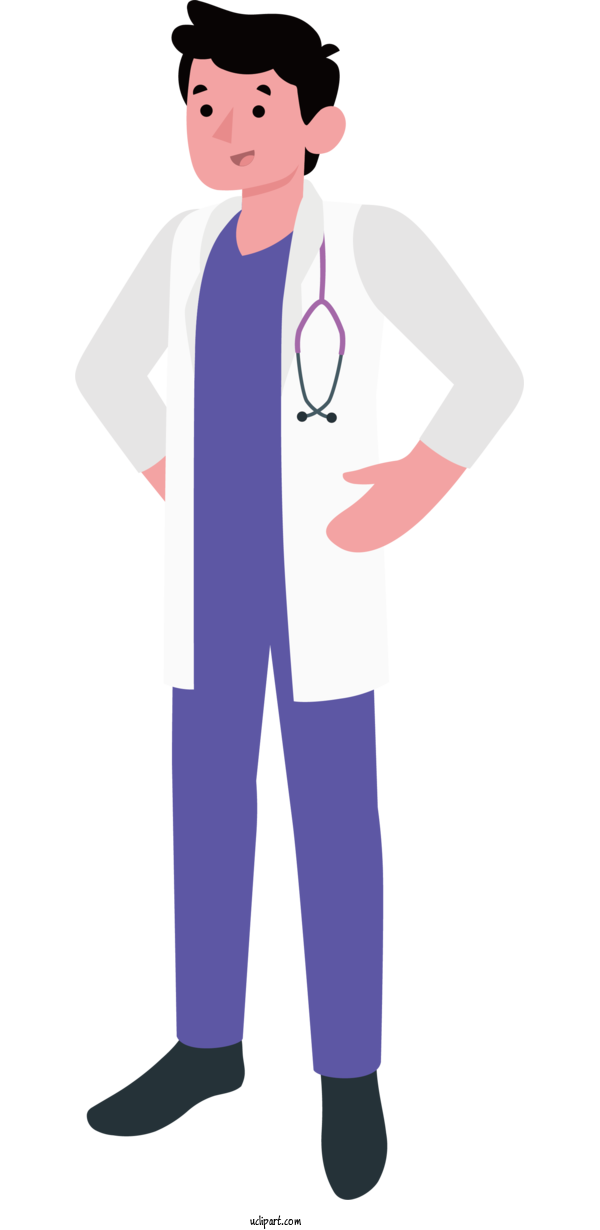 Free Occupations Gentleman Headgear Character For Doctor Clipart Transparent Background