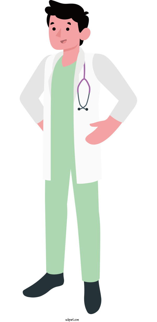 Free Occupations Uniform Gentleman Character For Doctor Clipart Transparent Background