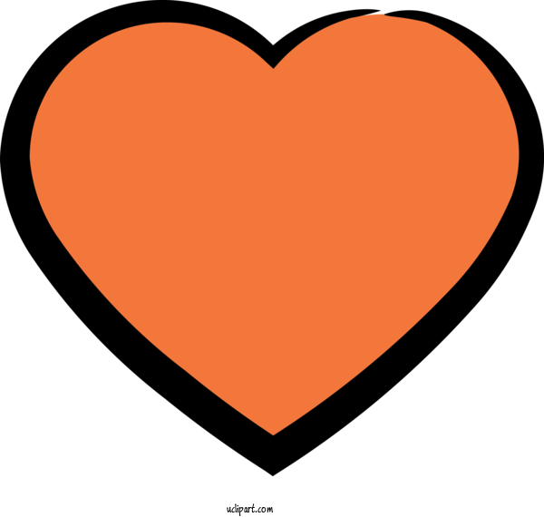 Free Icons Line Orange S.A. For Heart Icon Clipart Transparent Background