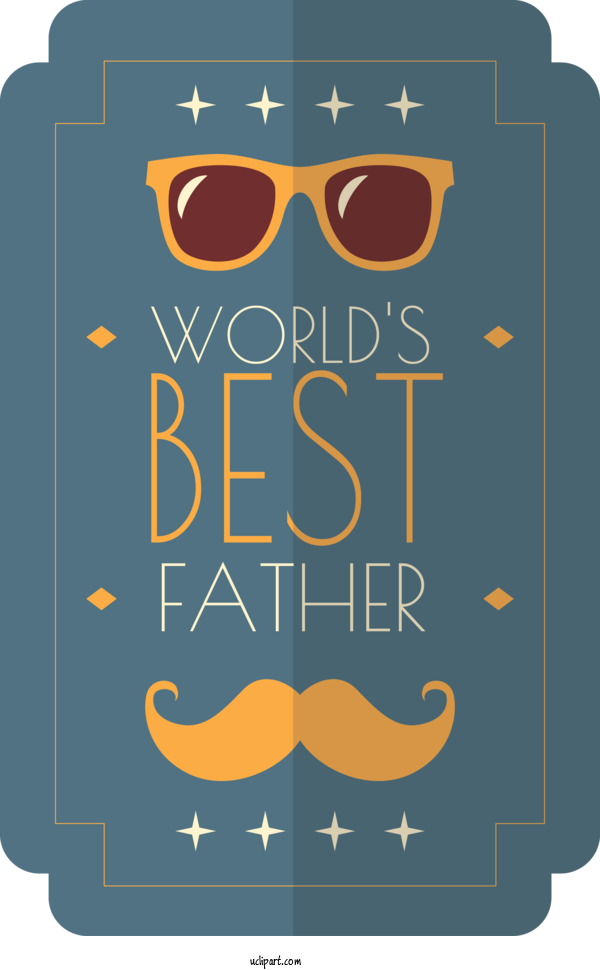 Free Holidays Logo Glasses Font For Fathers Day Clipart Transparent Background