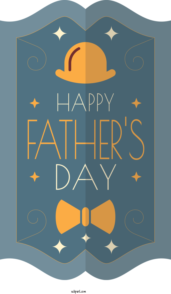 Free Holidays Logo Poster Pattern For Fathers Day Clipart Transparent Background