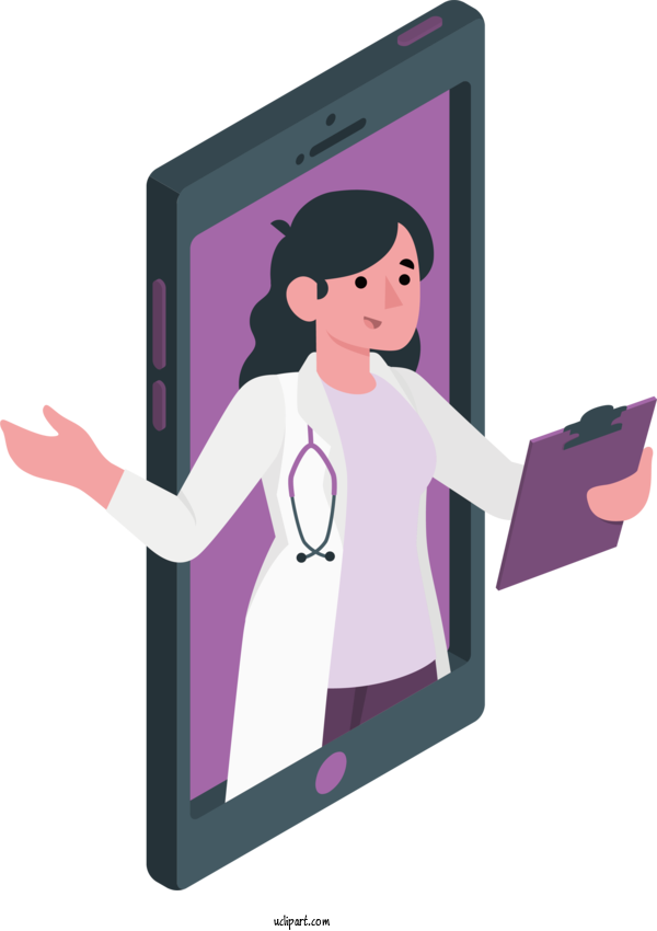 Free Occupations Physician Cartoon For Doctor Clipart Transparent Background