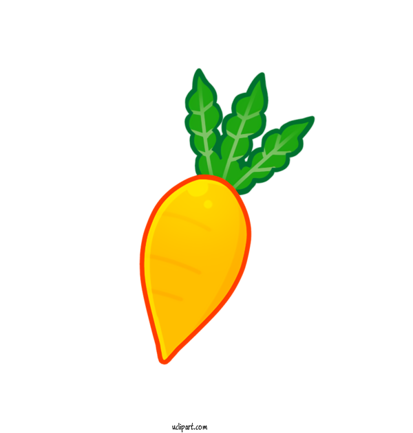 Free Food Fruit Vegetable Carrot For Vegetable Clipart Transparent Background