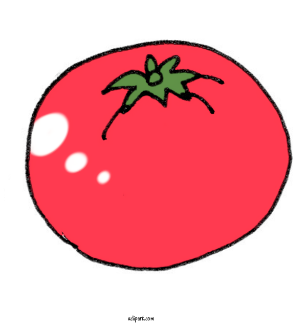 Free Food Fruit Vegetable Tomato For Vegetable Clipart Transparent Background