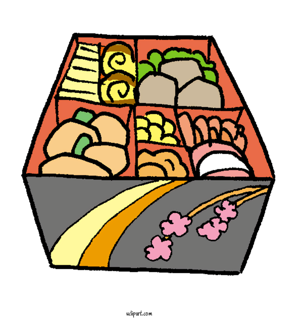 Free Food Zōni Osechi Japanese Cuisine For Japanese Food Clipart Transparent Background