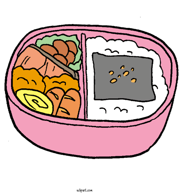 Free Food Bento Japanese Cuisine Onigiri For Japanese Food Clipart Transparent Background