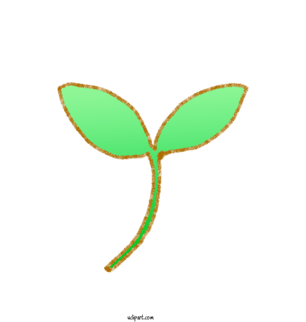 Free Nature Leaf Plant Stem Line For Plant Clipart Transparent Background