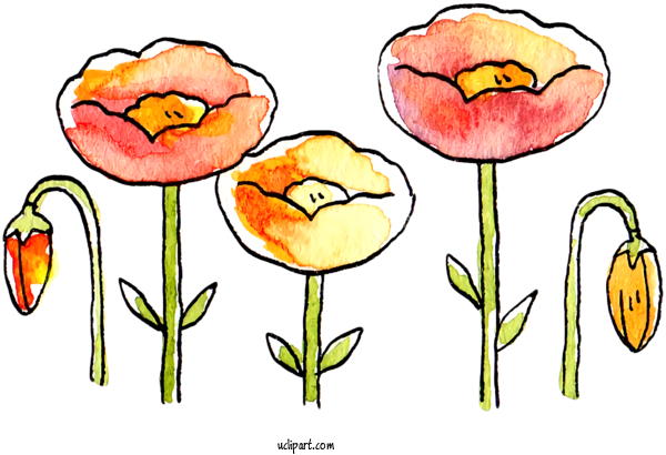 Free Nature Tulip Plant Stem Cut Flowers For Plant Clipart Transparent Background