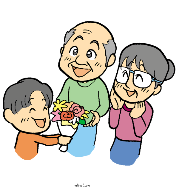 Free People Grandparent Family For Grandparents Clipart Transparent Background