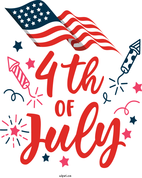 Free Holidays Design Line Point For Fourth Of July Clipart Transparent Background