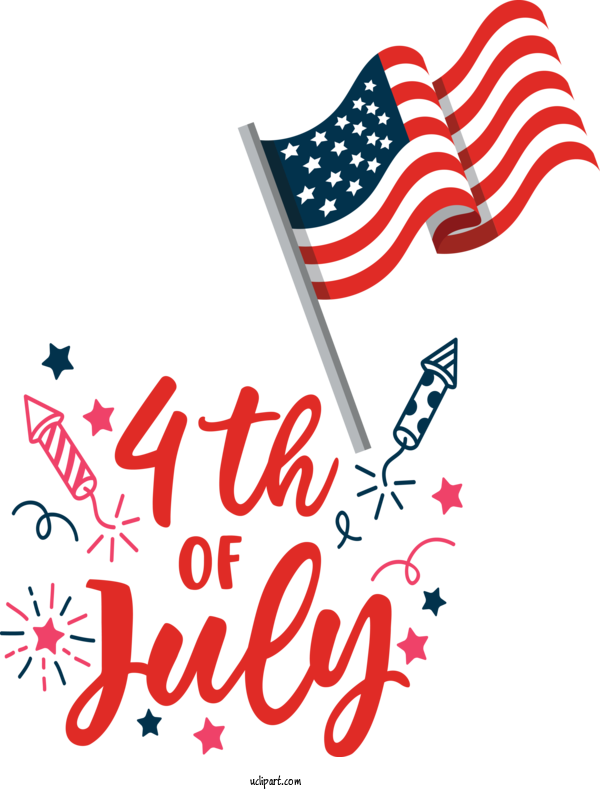 Free Holidays Logo Design Line For Fourth Of July Clipart Transparent Background