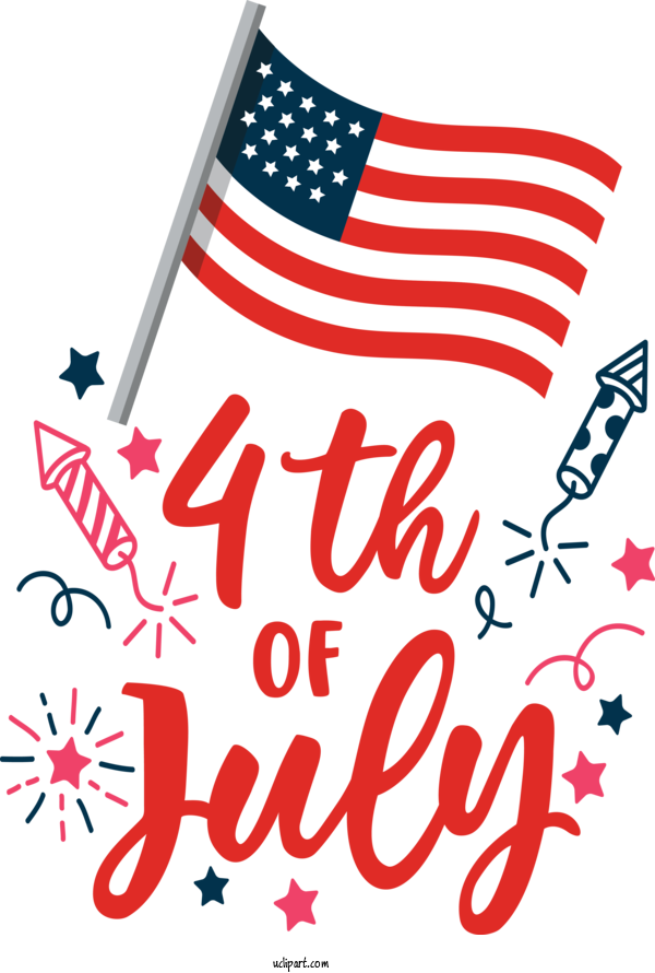 Free Holidays Logo Line Point For Fourth Of July Clipart Transparent Background