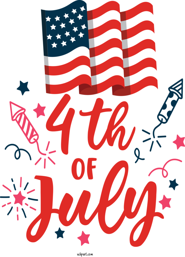 Free Holidays Drawing Cartoon Design For Fourth Of July Clipart Transparent Background