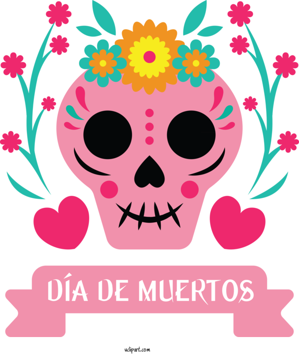 Free Holidays Line Art Mexican Art Culture For Day Of The Dead Clipart Transparent Background