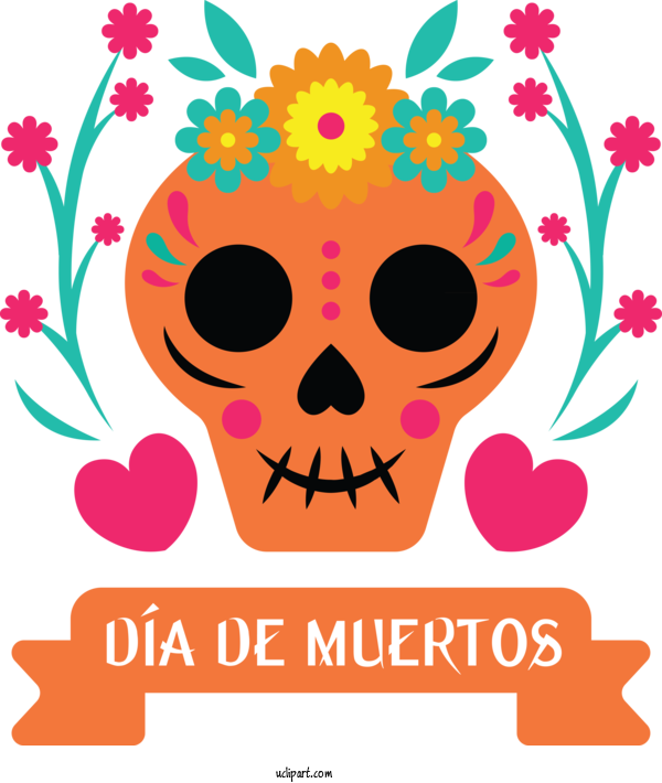 Free Holidays Visual Arts Poster For Day Of The Dead Clipart Transparent Background