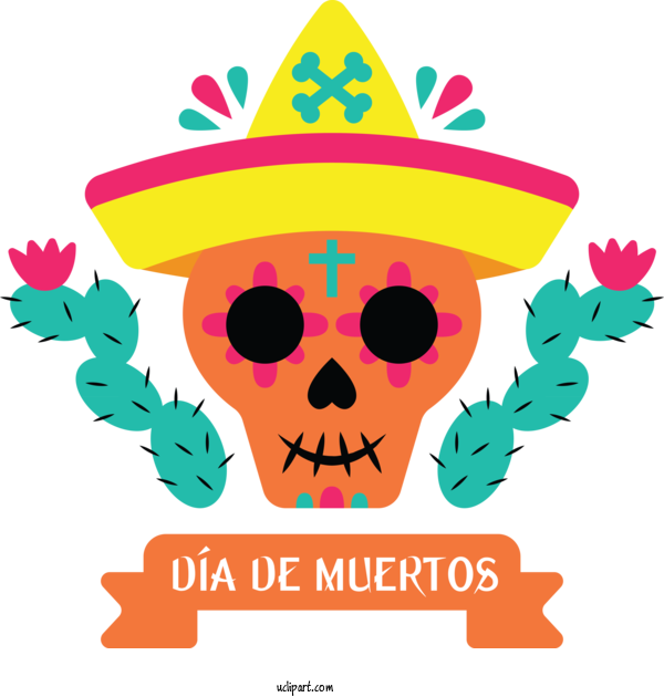 Free Holidays Party Hat Party Festival For Day Of The Dead Clipart Transparent Background