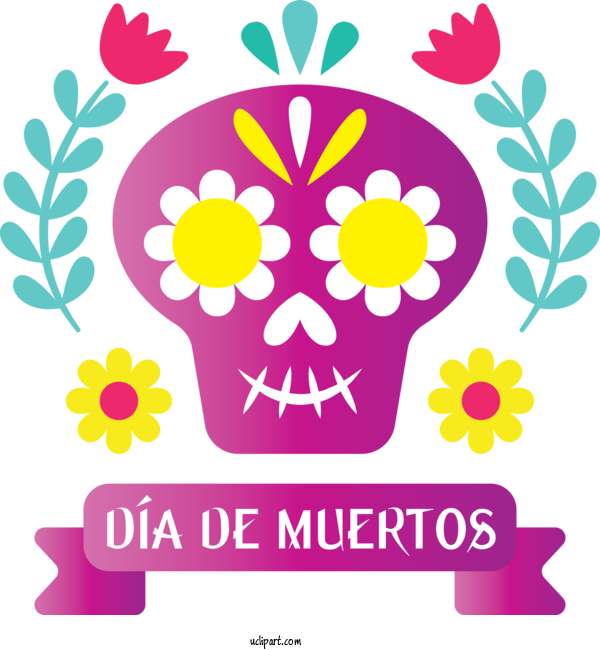 Free Holidays Floral Design Design Christmas Day For Day Of The Dead Clipart Transparent Background