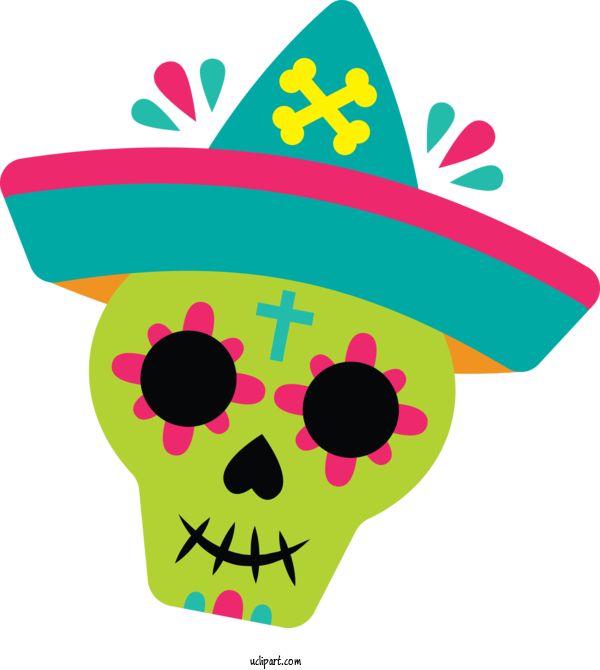 Free Holidays Leaf Headgear Meter For Day Of The Dead Clipart Transparent Background